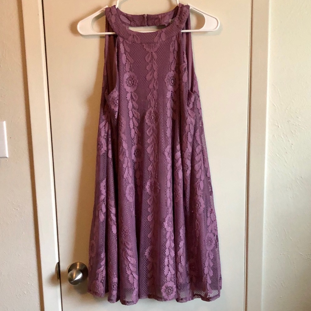 Altar’d State dusty purple lace dress